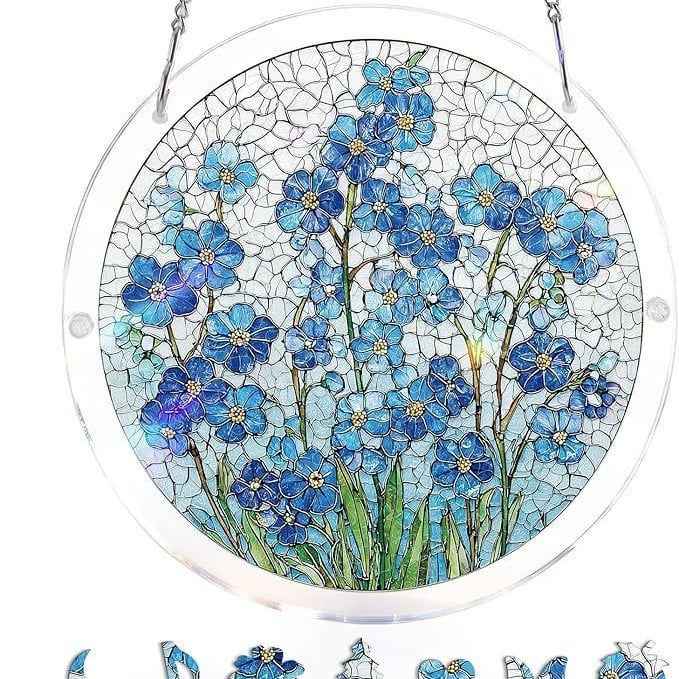☀️🛍️Acrylic Jigsaw Puzzle Suncatcher 80 Pieces