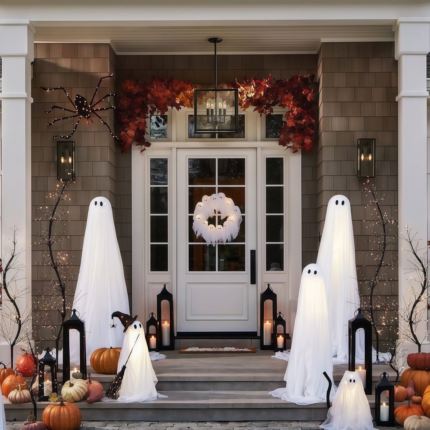💥Lit Ghosts Wreath