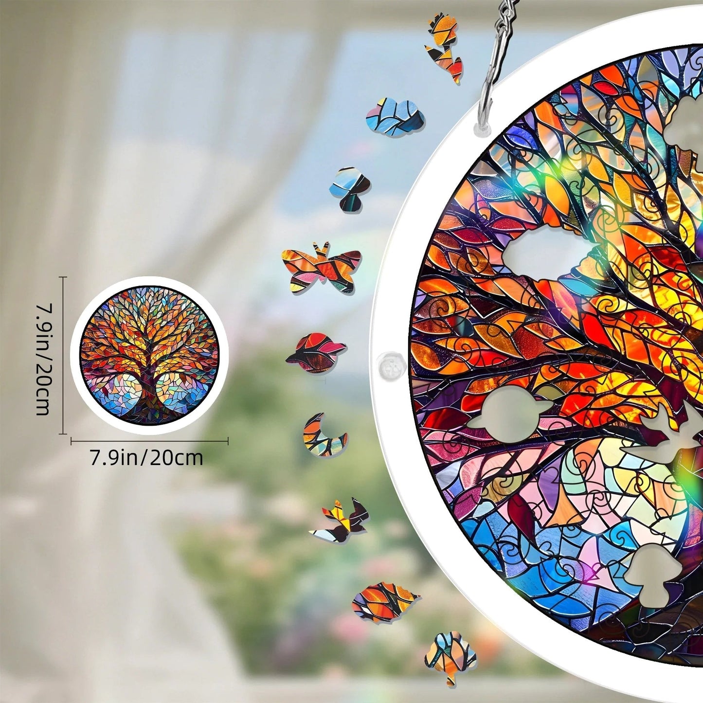 ☀️🛍️Acrylic Jigsaw Puzzle Suncatcher 80 Pieces