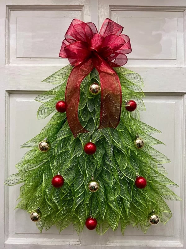 🎄Handmade Christmas Tree Wreath For Front Door