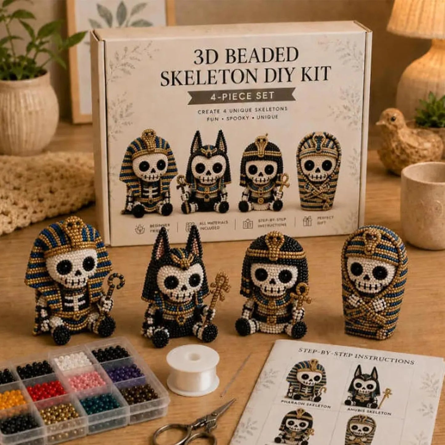 🎄Hot-Selling New 3d beaded seasonal gnome diy kit