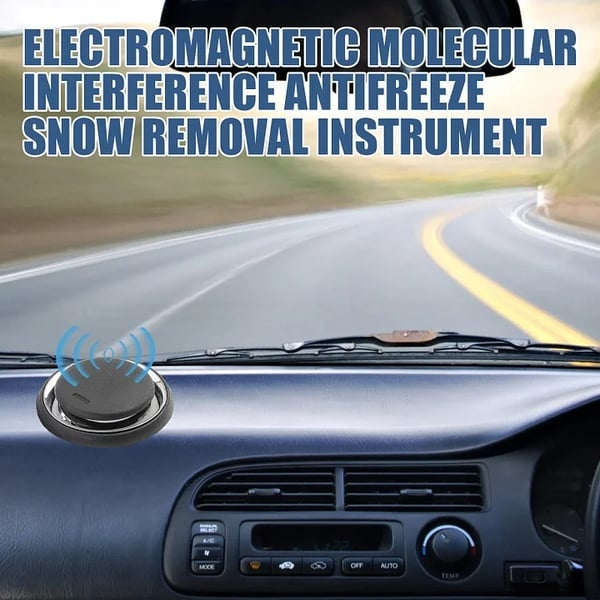 Electromagnetic molecular anti-freeze and snow removal tool