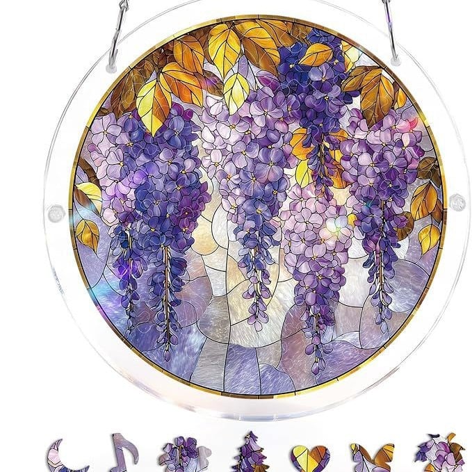 ☀️🛍️Acrylic Jigsaw Puzzle Suncatcher 80 Pieces