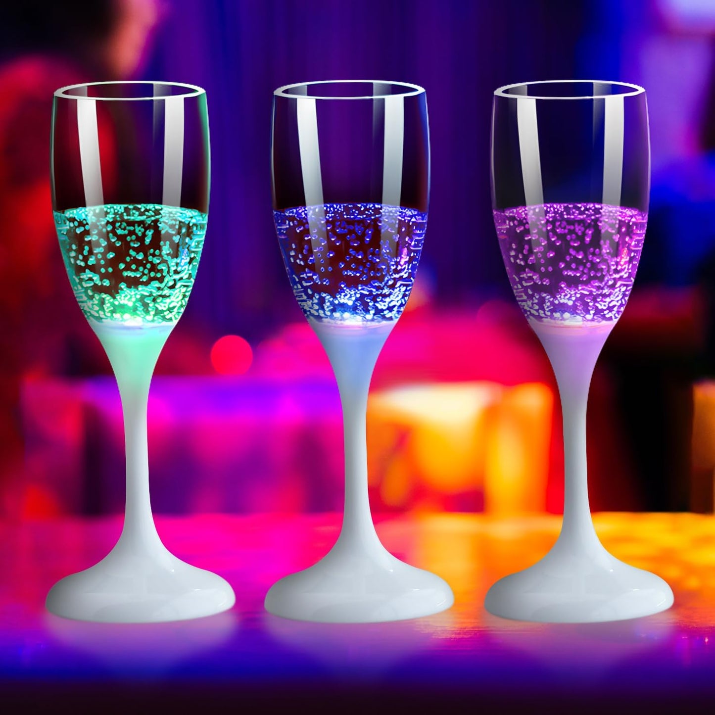 LED Light Up Cups Wine Champagne Glass