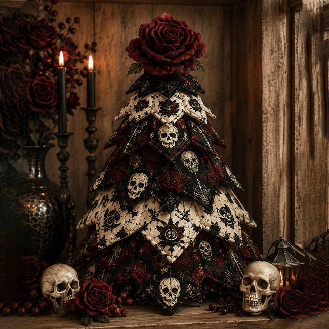 3D DIY Halloween Quilted Fabric Tree Kit