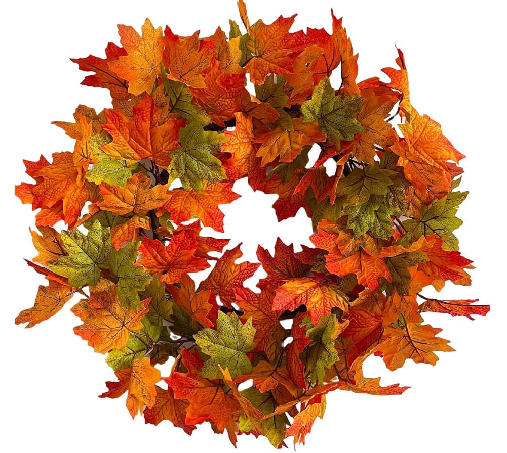 Special Fall Sale 49% OFF-Fall Wreath with Pumpkin Maple Leaves