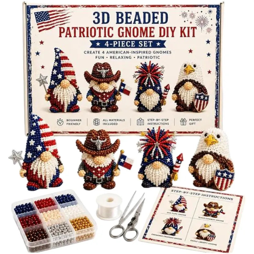 🎄Hot-Selling New 3d beaded seasonal gnome diy kit