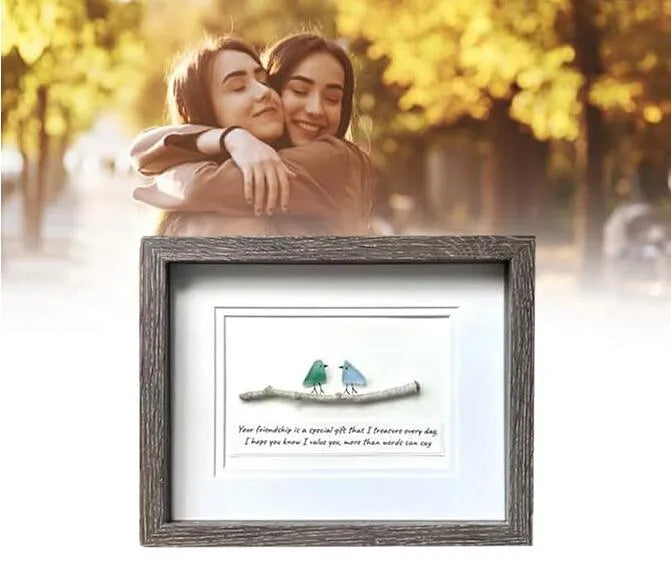 Sea Glass Art,, Friend Birthdays, Gift,Handmade