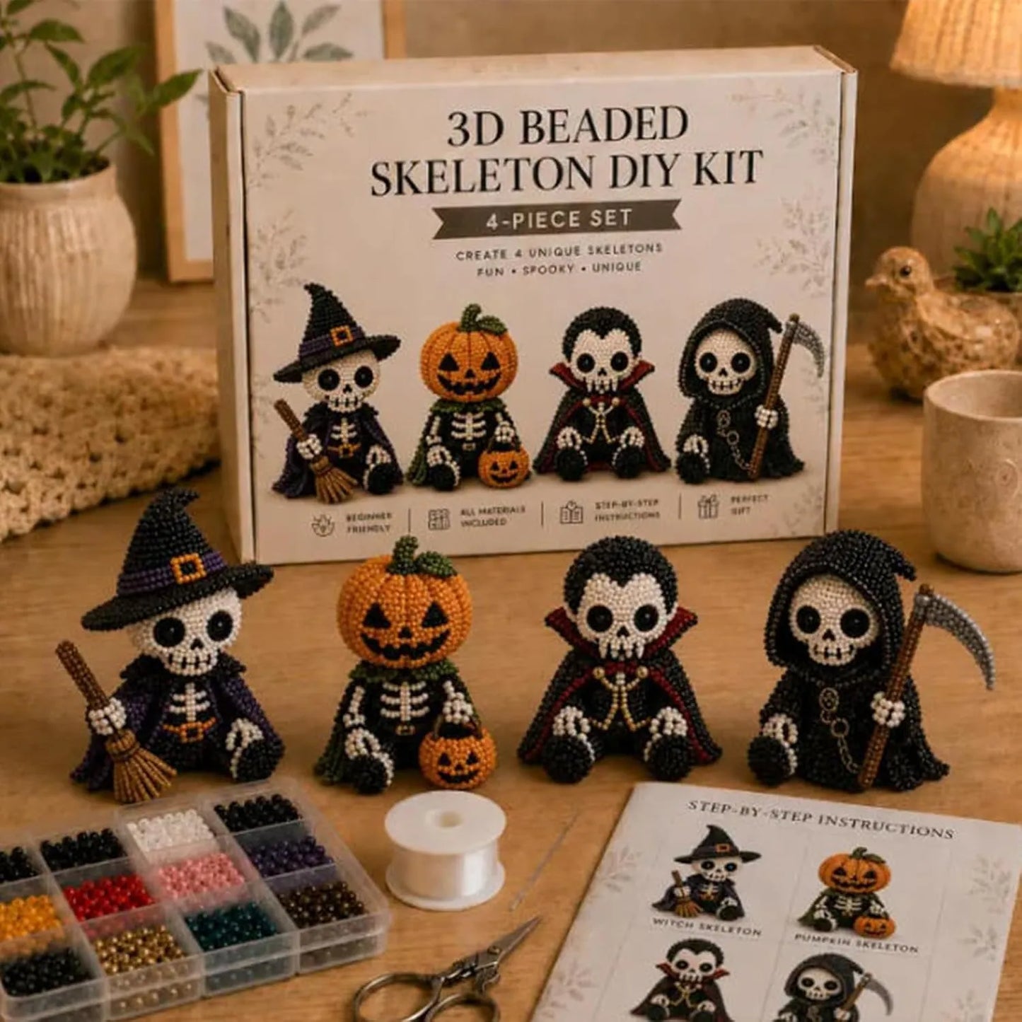 🎄Hot-Selling New 3d beaded seasonal gnome diy kit