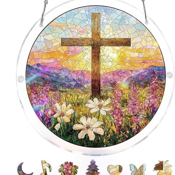 ☀️🛍️Acrylic Jigsaw Puzzle Suncatcher 80 Pieces