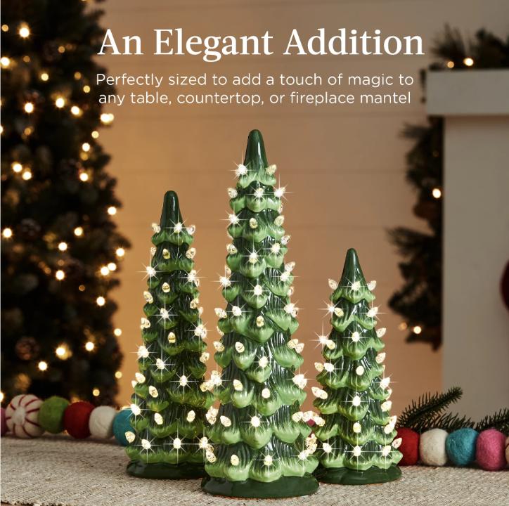 🎄Retro Hand-Painted Tabletop Christmas Trees