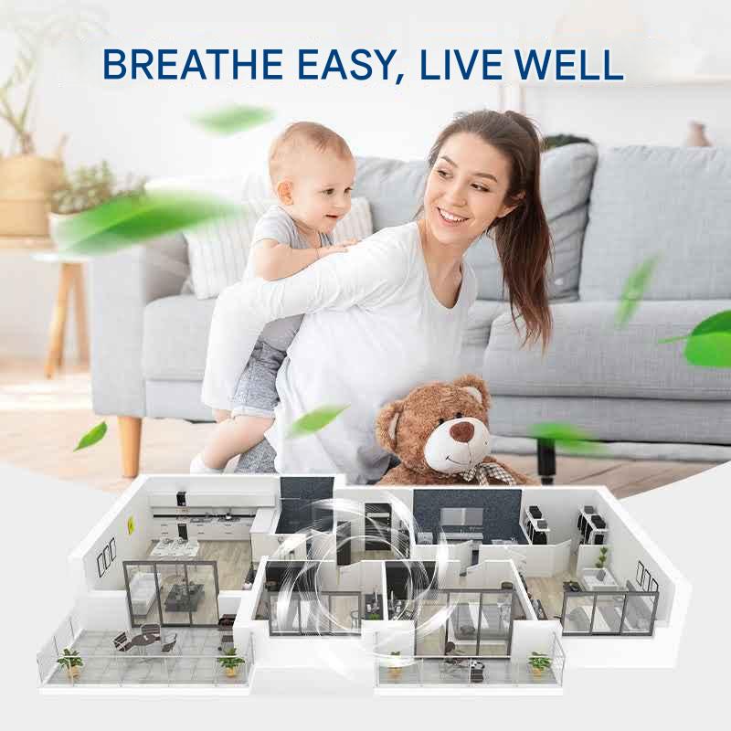 🔥Suitable For Multiple Scenarios - High-Speed, High-Power, Super-Strong Suction And Silent Exhaust Fan