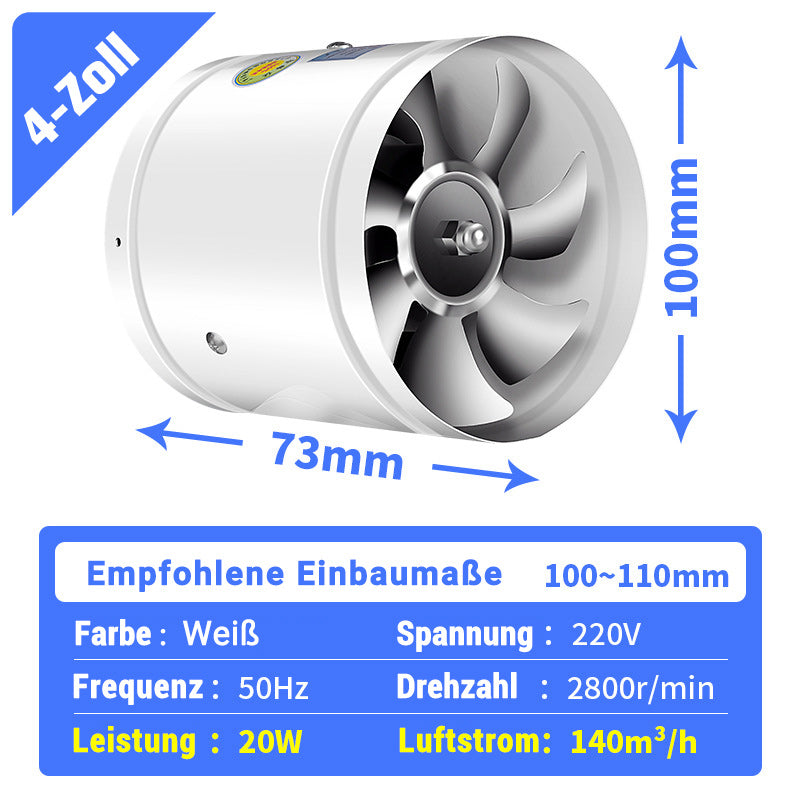 🔥Suitable For Multiple Scenarios - High-Speed, High-Power, Super-Strong Suction And Silent Exhaust Fan