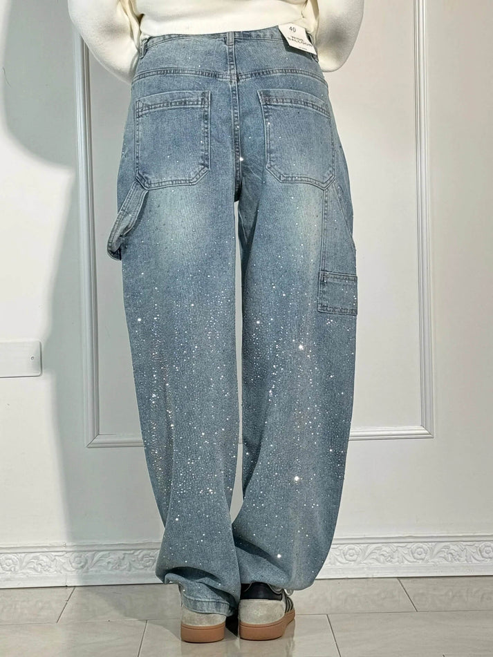 Fable - Shine Denim Jeans im Balloon Carpenter Stil