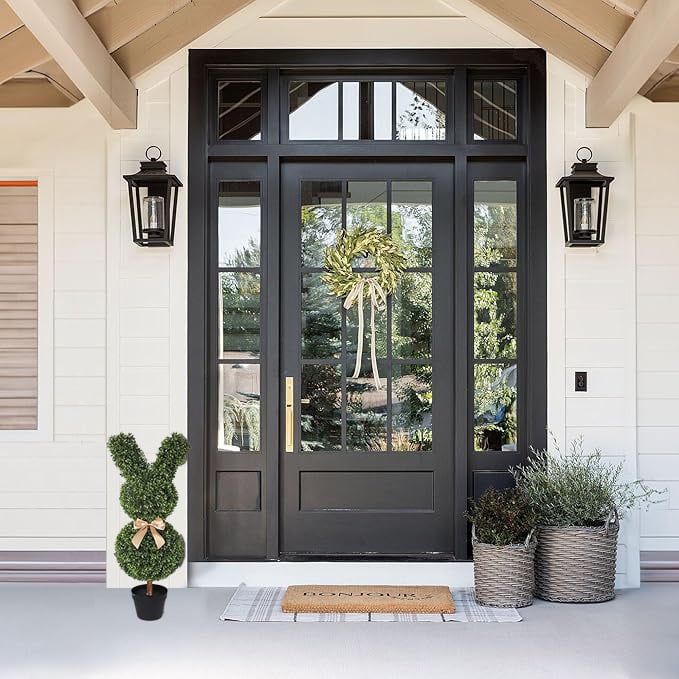 🐰Easter Pre-sale🐰Outdoor Artificial Turf Bunny-Shaped Topiary Tree