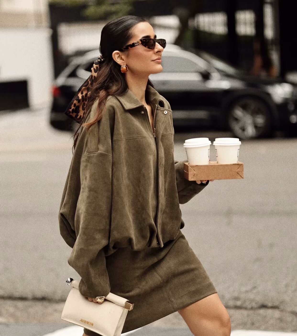 Trendy Autumn Military Short Jacket for Women