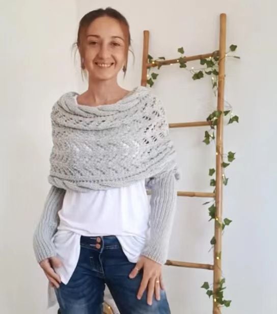 Knitted Wrap Shrugs For Women