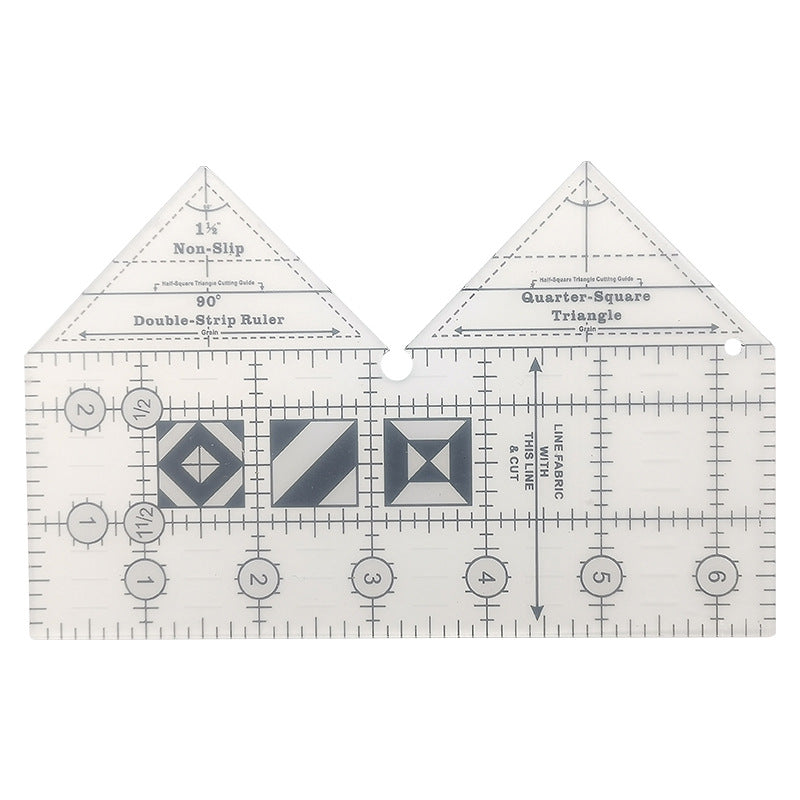 90 Degree Double-Strip Quilt Ruler