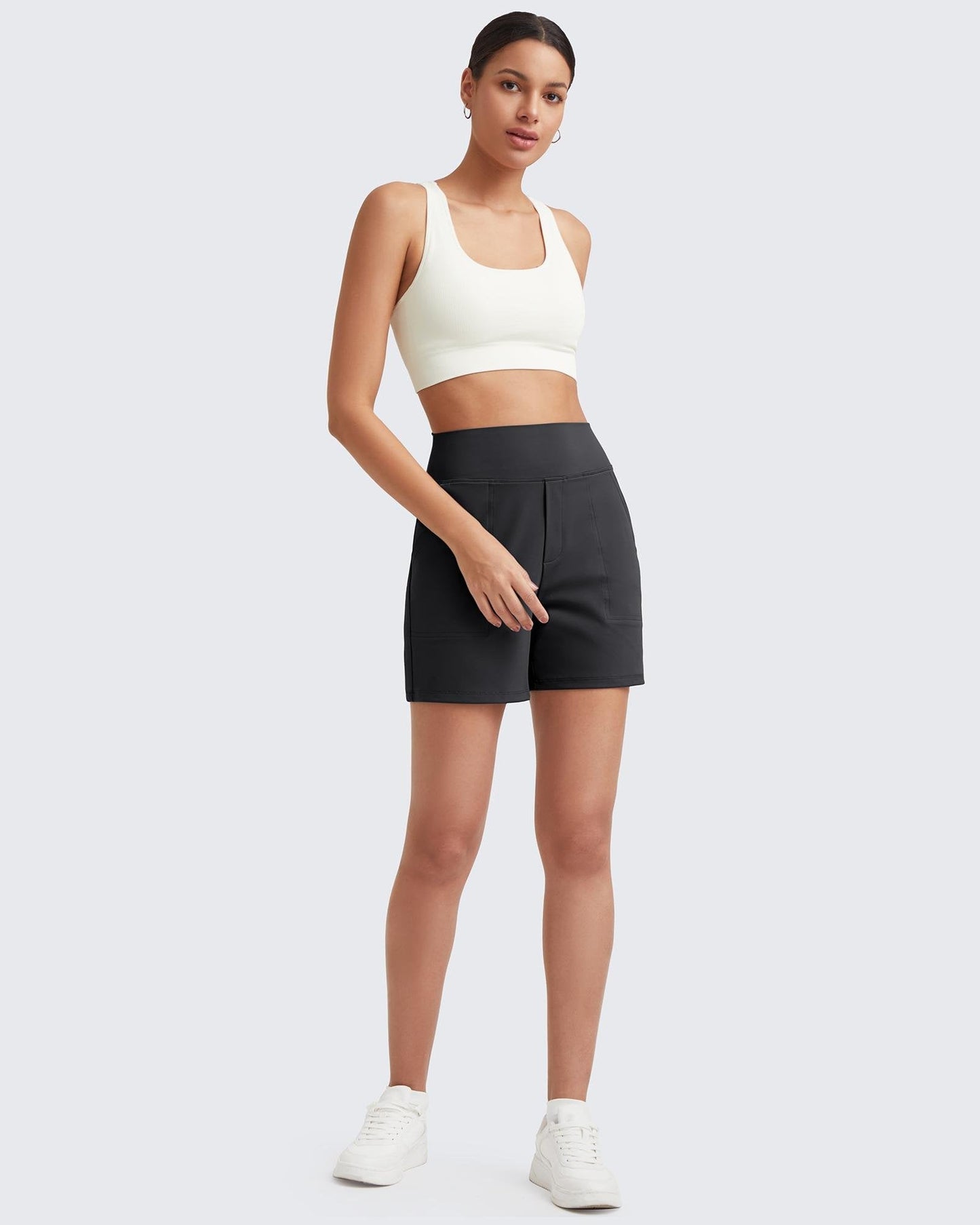🌞50% OFF🏃‍♀️Women’s High-Waist Athletic Shorts – Running & Yoga Summer Shorts with Pockets