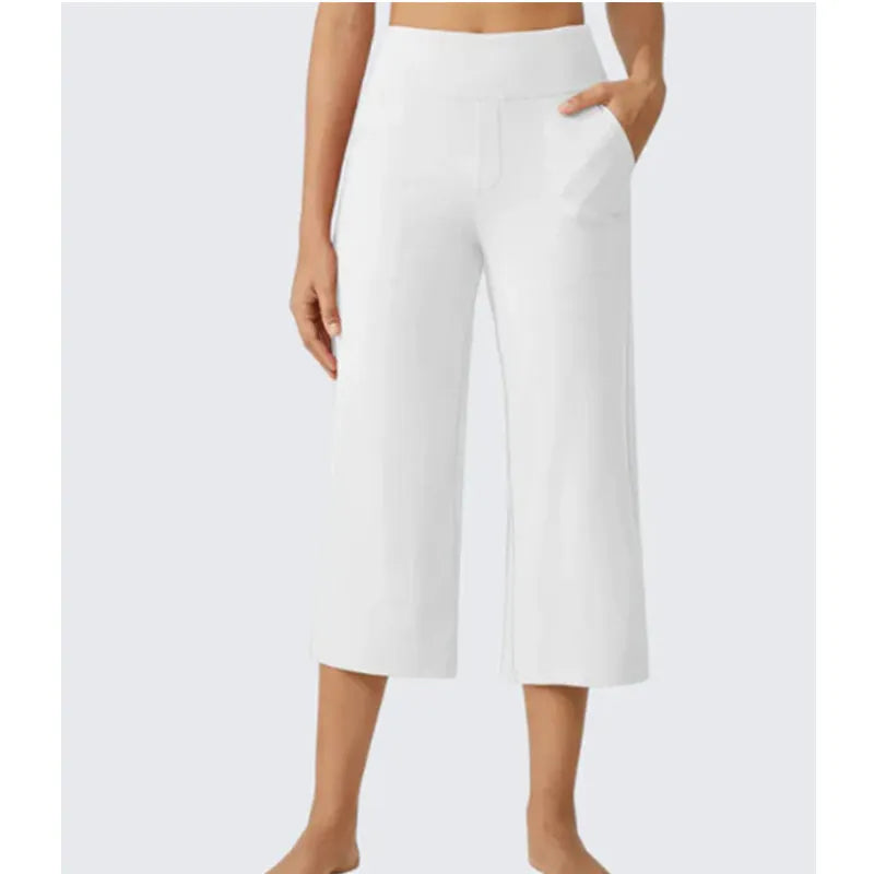 👖 Summer Bestseller! ☀️ Women's high-waisted loose-fit cropped trousers