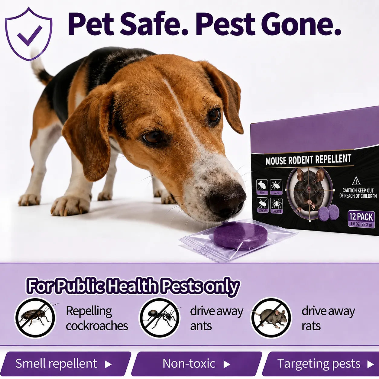 🐀 Household Kitchen Rat Repellent Tablets (Pack of 12)