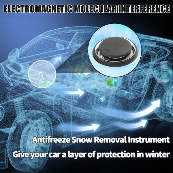 Electromagnetic molecular anti-freeze and snow removal tool