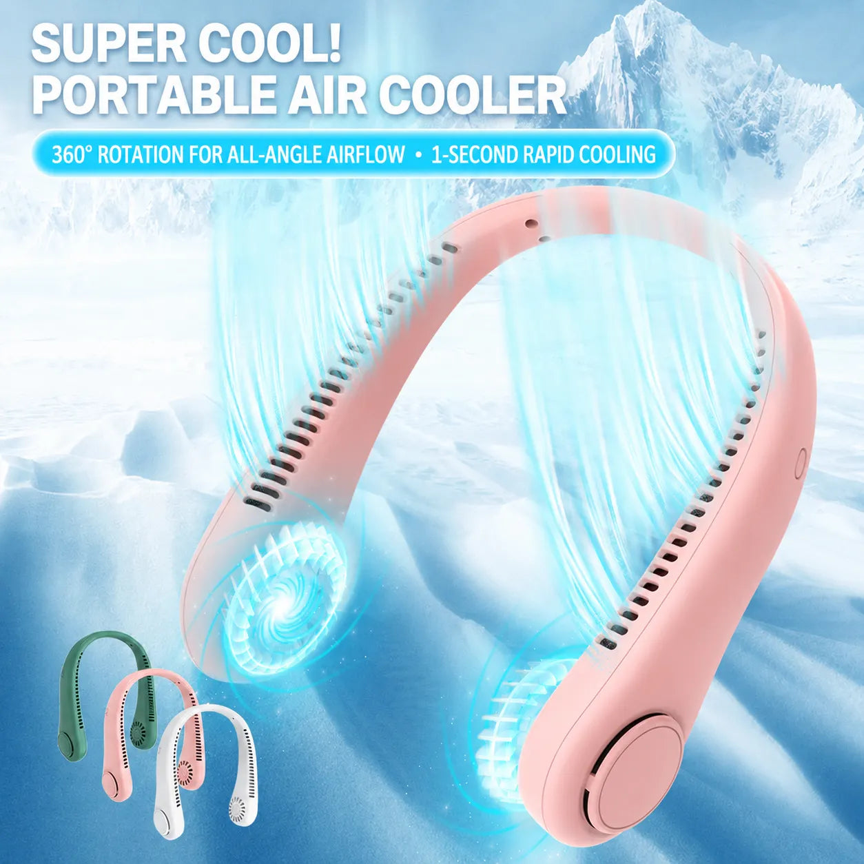 ❄️Portable Neck Fan – Wearable Personal Fan