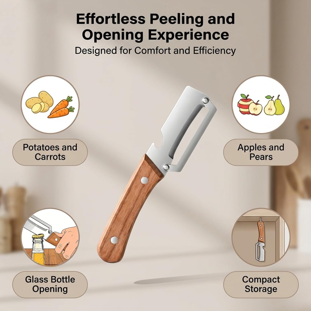 🍍New 2-in-1 Multifunctional Fruit & Vegetable Peeler