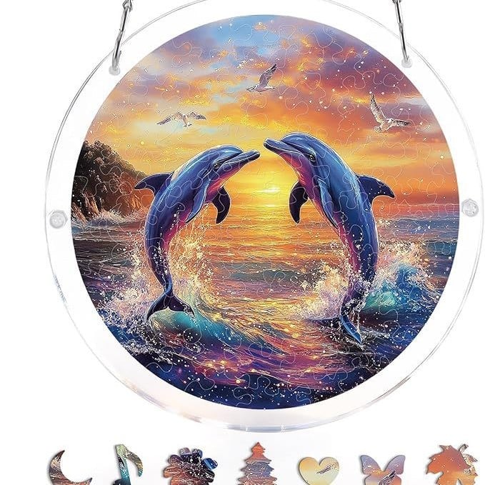 ☀️🛍️Acrylic Jigsaw Puzzle Suncatcher 80 Pieces