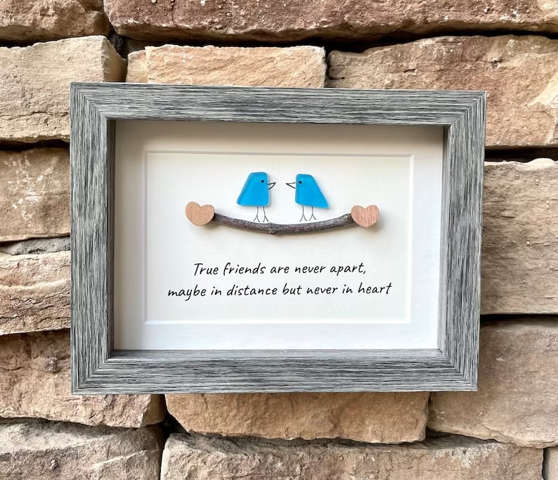 Sea Glass Art,, Friend Birthdays, Gift,Handmade