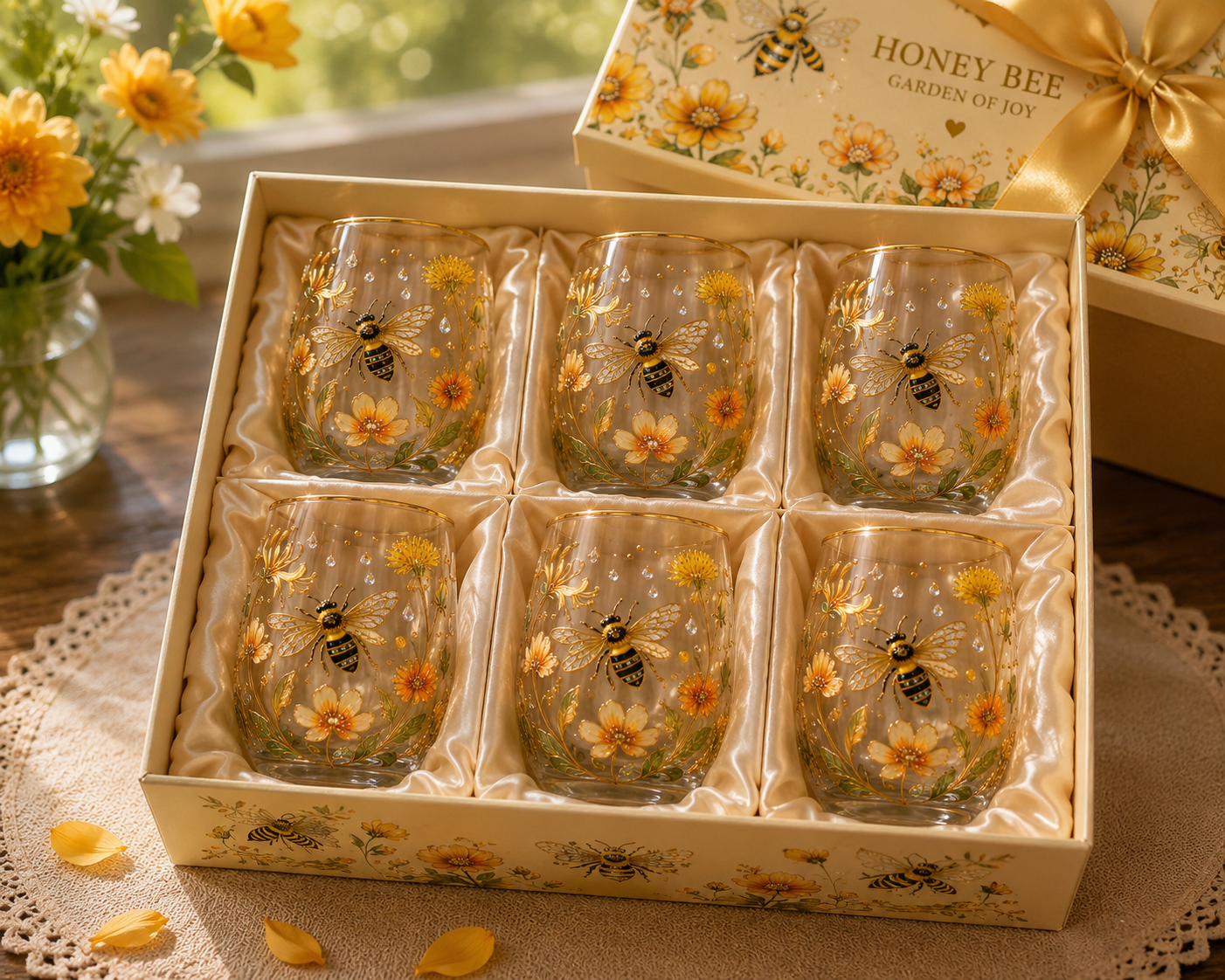 🌸🌿 Limited Edition 2026 Garden Morning Bliss Glass Tea Cup☀️☕