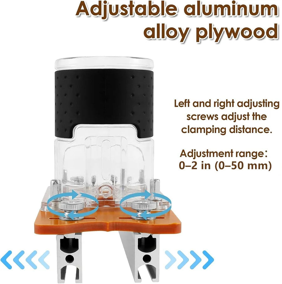 💥2-in-1 Woodworking Trimmer Slotting Auxiliary Positioning Bracket