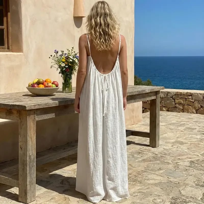 ✨ Feel Irresistible Together — Elegant Backless Cami Dress for Romantic Moments(Buy 3 Free Shipping)