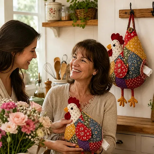 🧵 DIY Patchwork Chicken & Duck Tissue Cover 🐔 — Sew it yourself and hang it up to brighten your home!