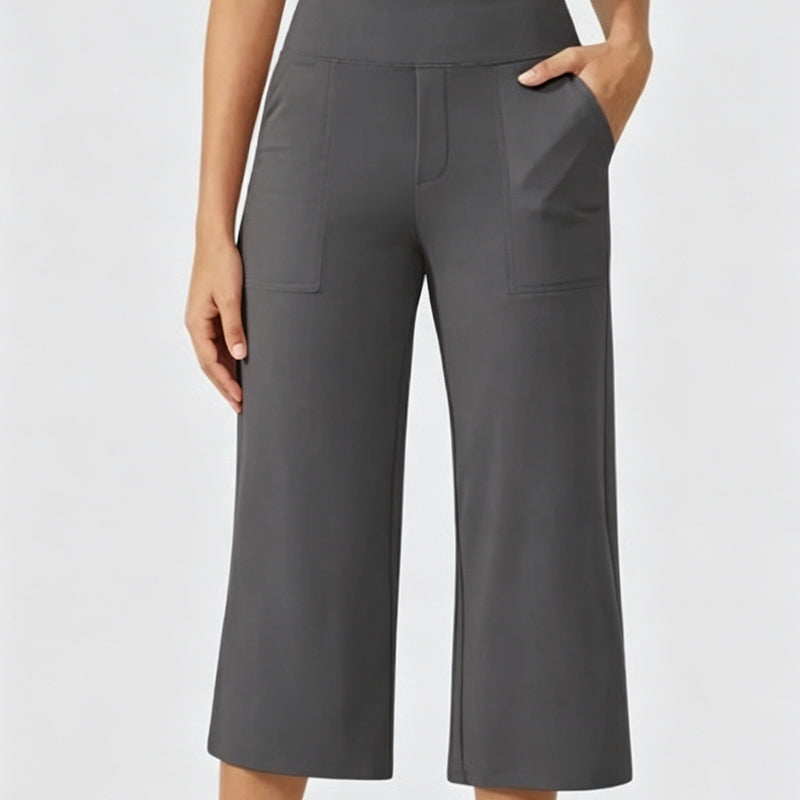 👖 Summer Bestseller! ☀️ Women's high-waisted loose-fit cropped trousers