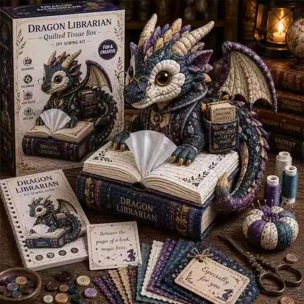 🧵DIY Patchwork-Style Animal Sewing Kit for Tissue Box💙