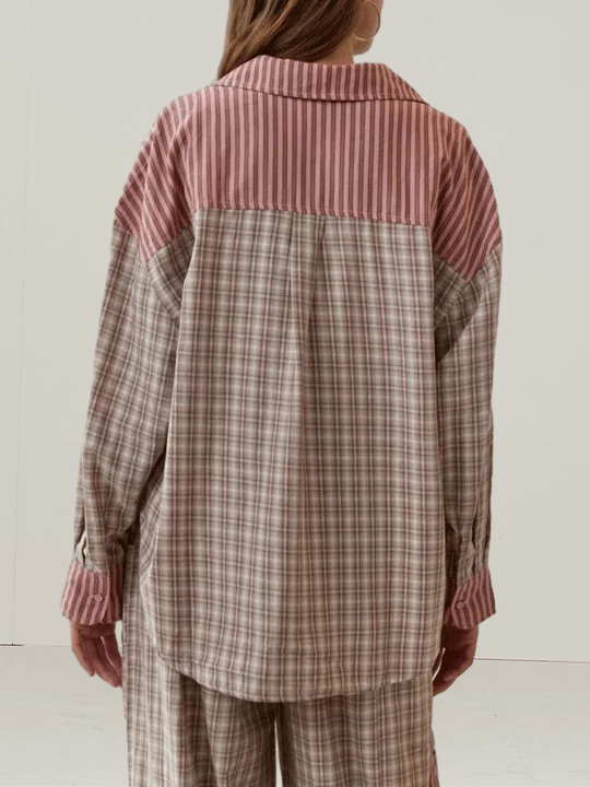 Pink Loose Pajama Set-Buy 2 Free Shipping