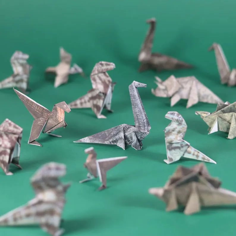 🎄💝DIY Paper Cats Origami Animal Handicraft Gift