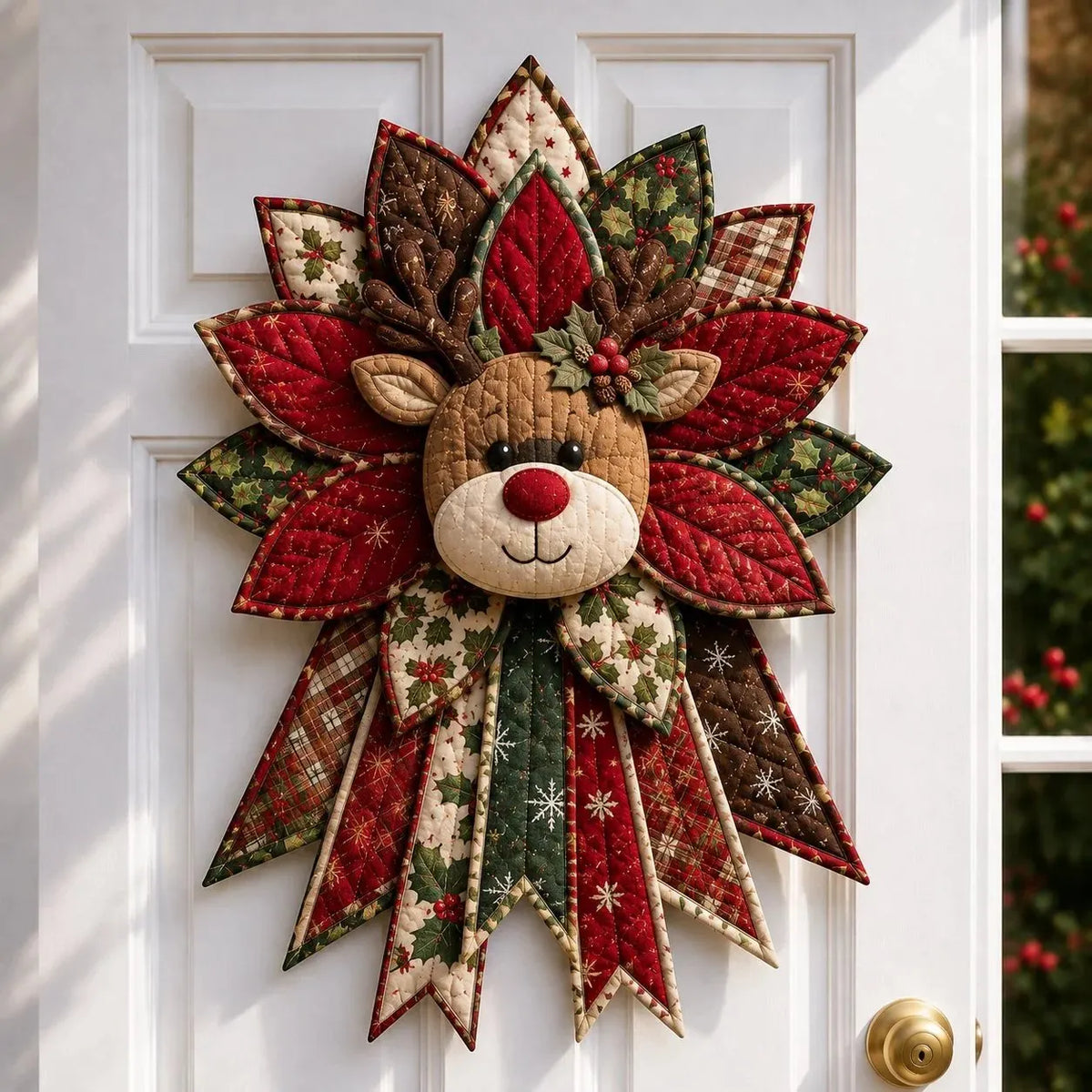 🎉Beginner-Friendly Oversized Christmas Character Quilted Door Hanger Sewing Kit 💕