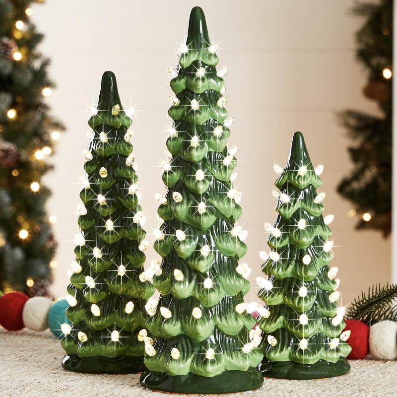 🎄Retro Hand-Painted Tabletop Christmas Trees