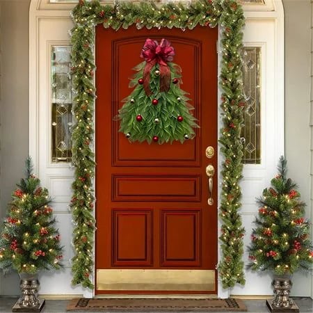 🎄Handmade Christmas Tree Wreath For Front Door