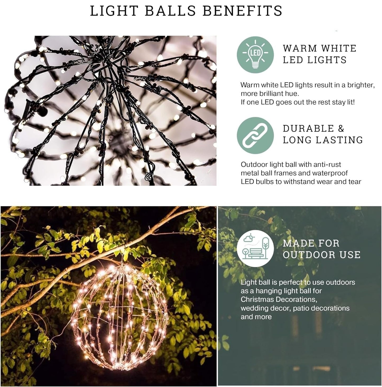 Lightweight Bright Light Ball