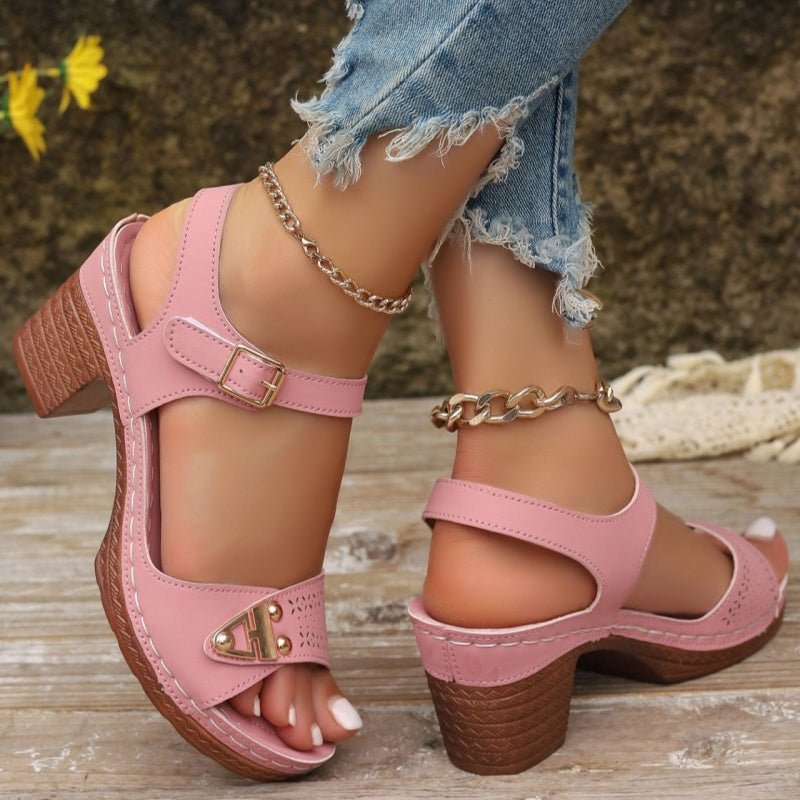 Women's Chunky Heeled Sandals
