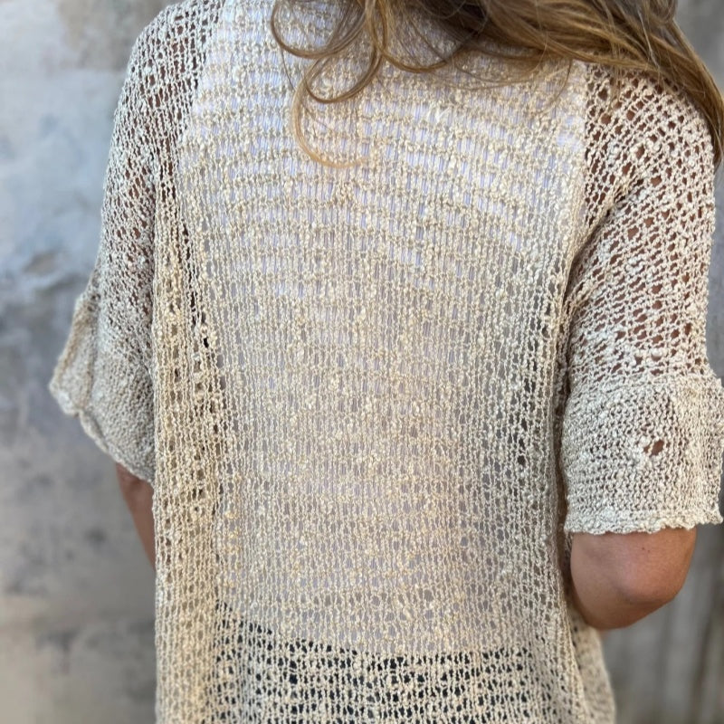 [S-3XL]👚Knitted hollow cardigan