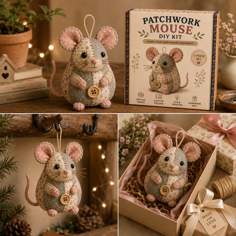 🐮🧵 Store Manager's Pick: $29.99 DIY Patchwork Animal Craft Kit