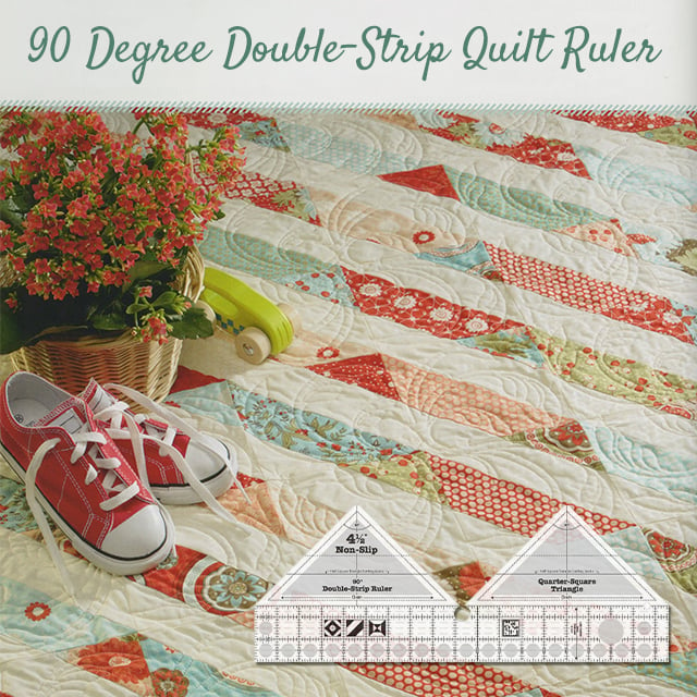 90 Degree Double-Strip Quilt Ruler