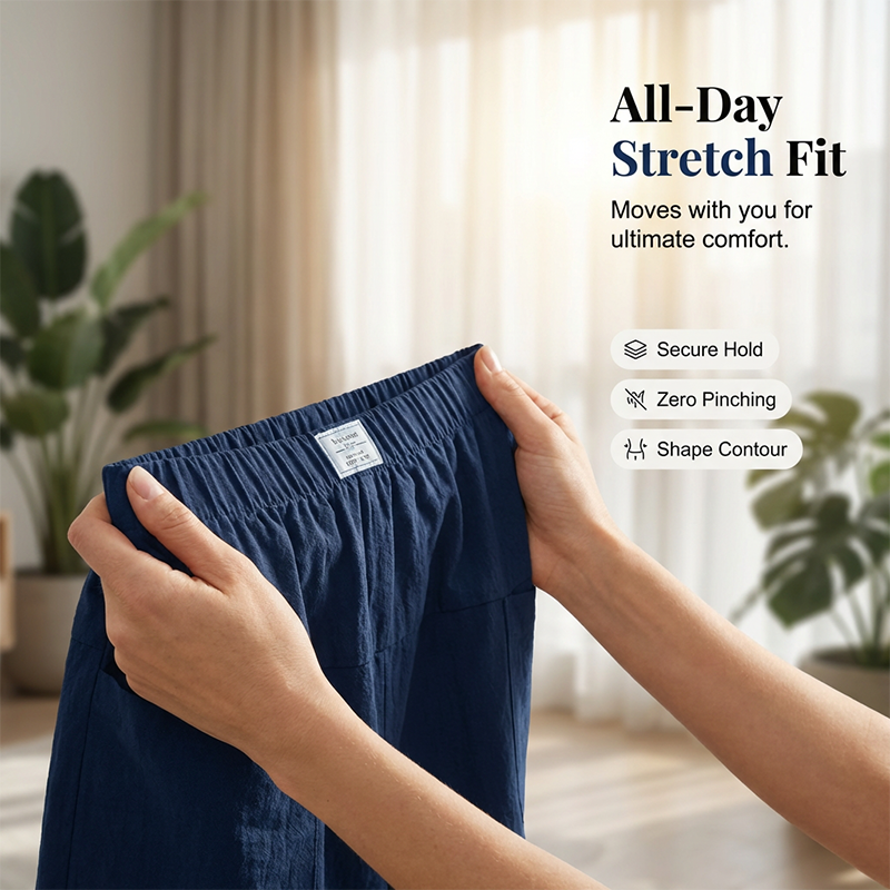 🩳Women's Casual Elastic Waist Wrap Skort