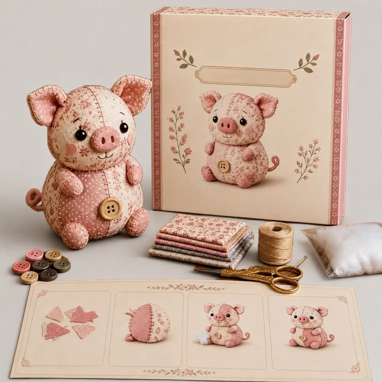 🐮🧵 Store Manager's Pick: $29.99 DIY Patchwork Animal Craft Kit
