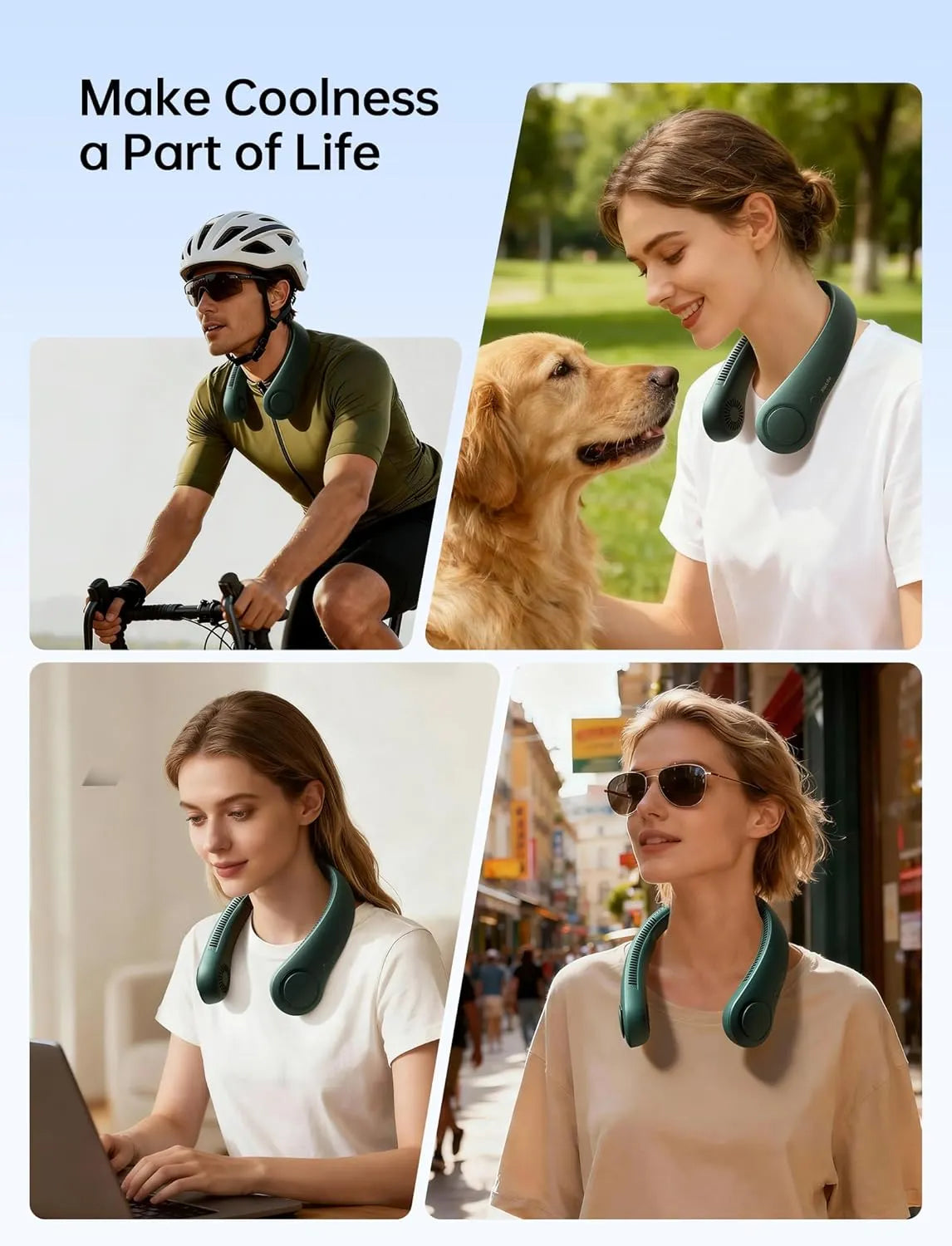 ❄️Portable Neck Fan – Wearable Personal Fan