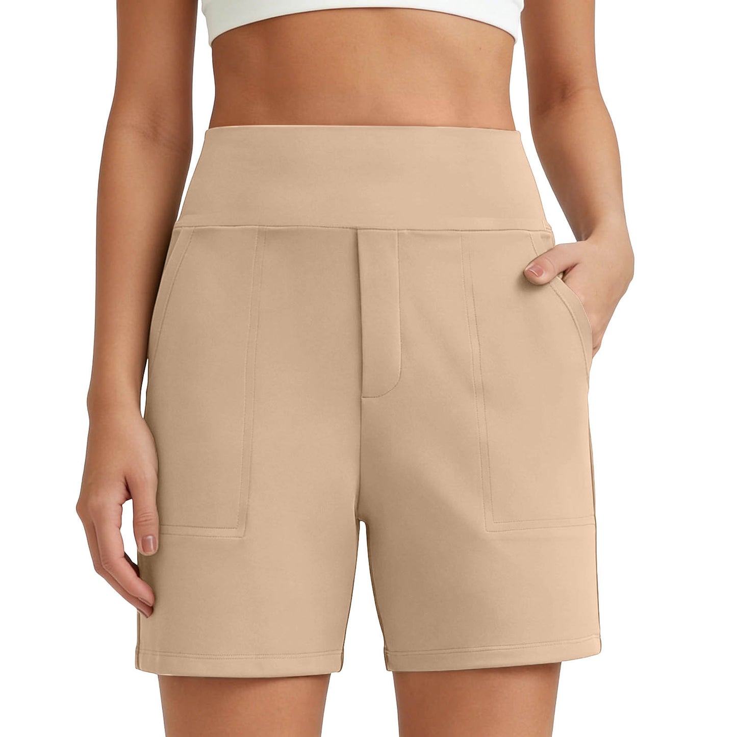 🌞50% OFF🏃‍♀️Women’s High-Waist Athletic Shorts – Running & Yoga Summer Shorts with Pockets